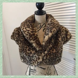 Faux Leopard Shrug